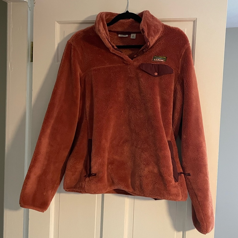 LLBean Mauve plush fleece